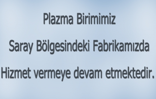 Plazma ve OXY Kesim Merkezi